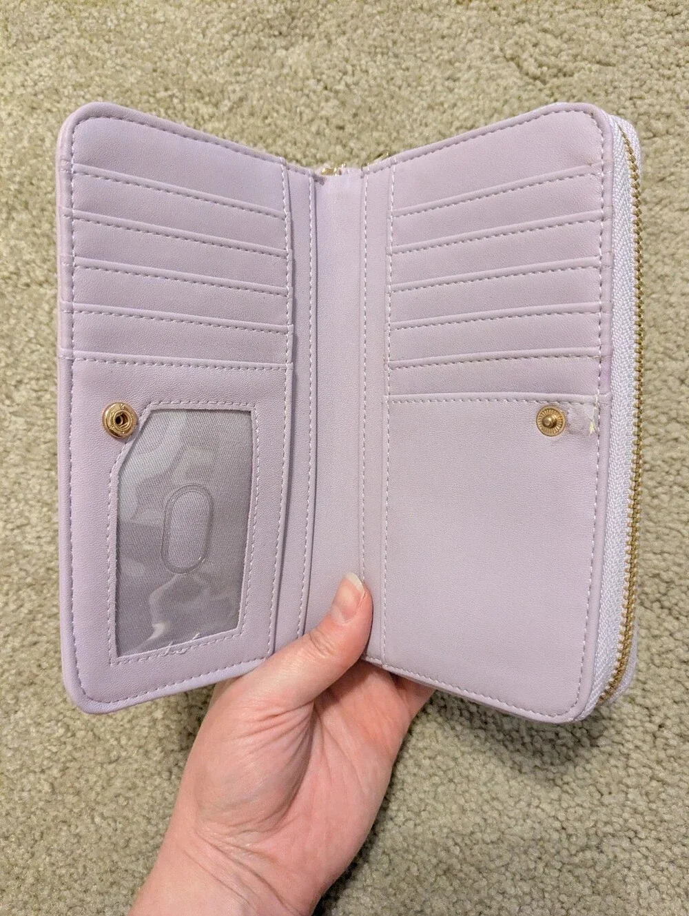 NWOT A New Day Purple Faux Leather Clutch